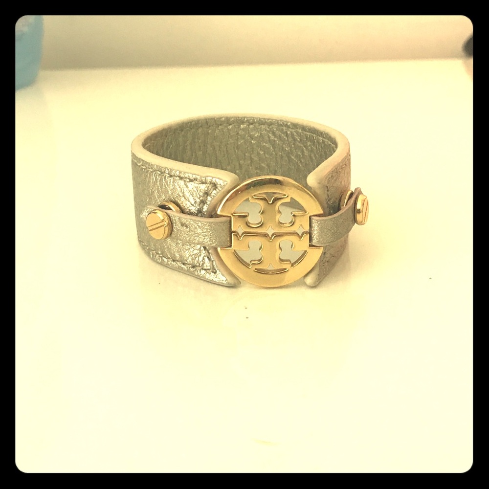 Tory Burch Logo Leather bracelet