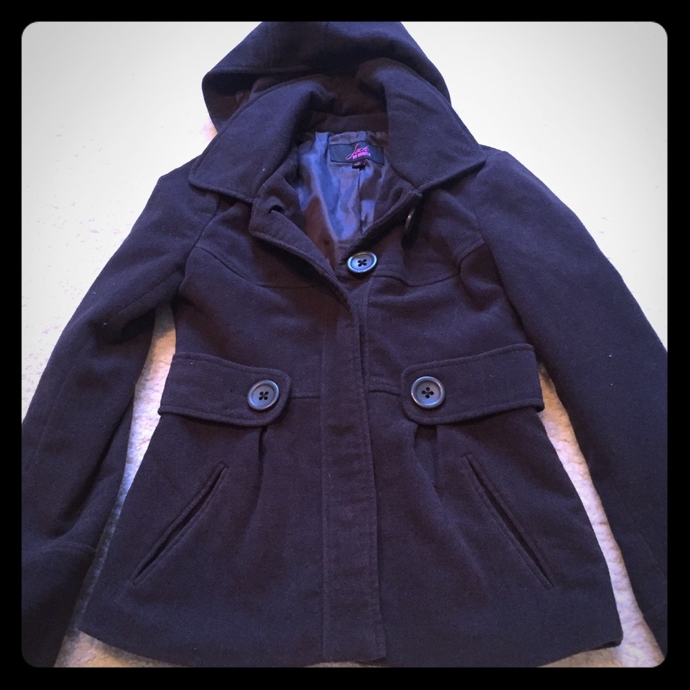 Jack BB Dakota hooded charcoal grey jacket
