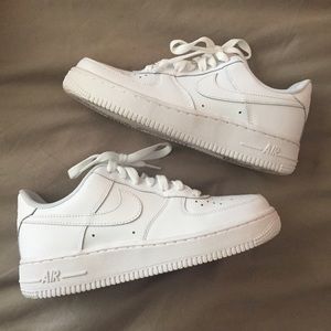 White Nike Air Force Ones