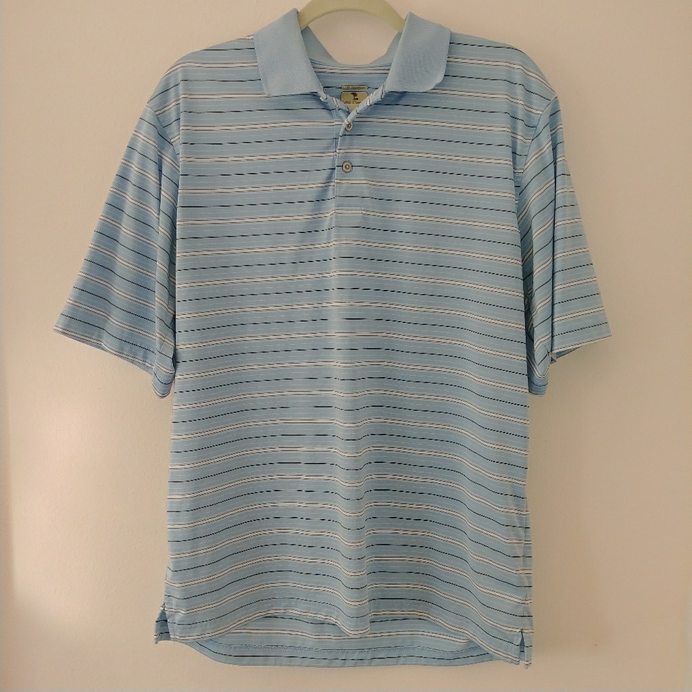 Mens Lone Cypress Pebble Beach dri Golf Shirt