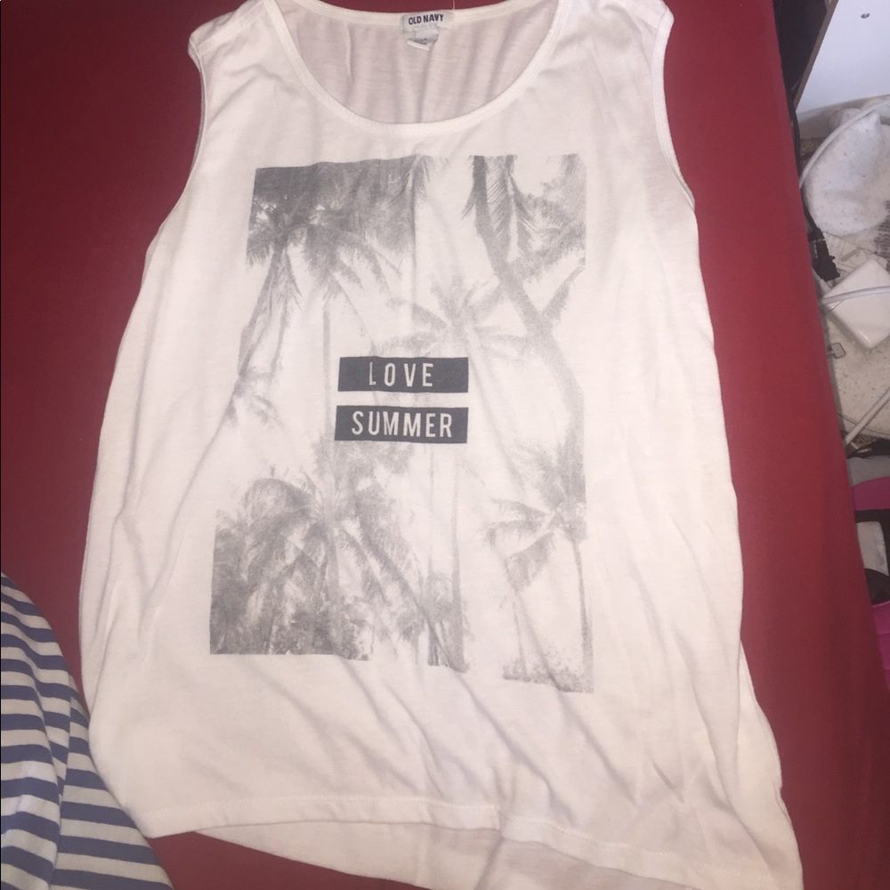 Old Navy white summer tank top