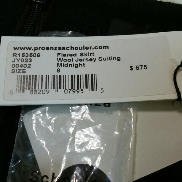 PROENZA SCHOULER flared wool jersey sailor skirt. - Picture 6 of 7