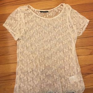 Sheer embroidered blouse