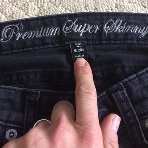 GAP Premium Super Skinny Black Jeans