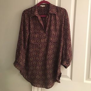 Pleione patterned Blouse - SZ M so cute!! Pleione patterned Blouse - SZ M so cute!!
