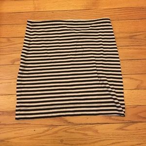 Striped Pencil Skirt