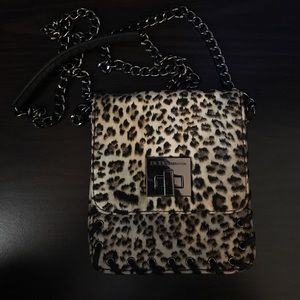 Leopard print cross body