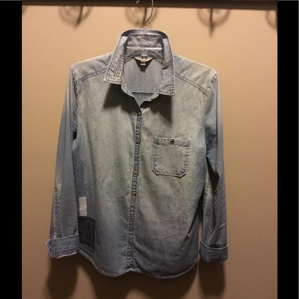 Rubbish denim long sleeve shirt