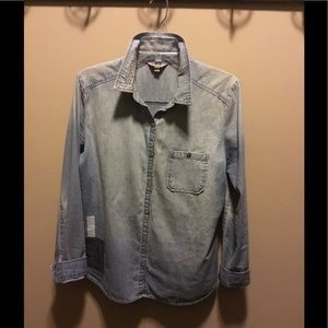 Rubbish denim long sleeve shirt