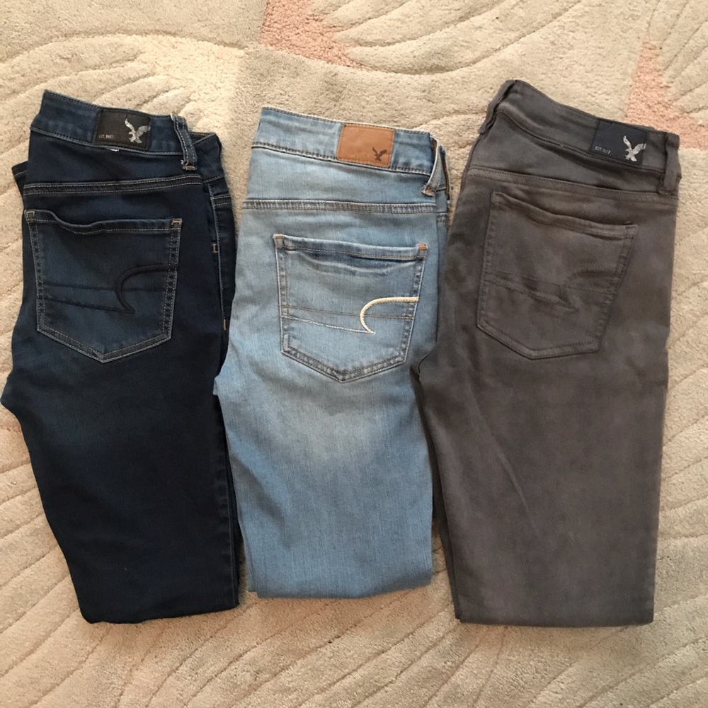 3 Pair AE Jeggings