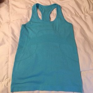 Lululemon Swiftly tank top size 6 bright blue