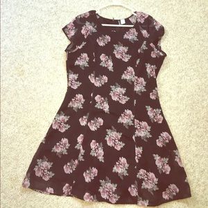 H&M ✨Grunge✨ BLACK FLORAL Dress