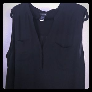 Torrid Black high low tank top