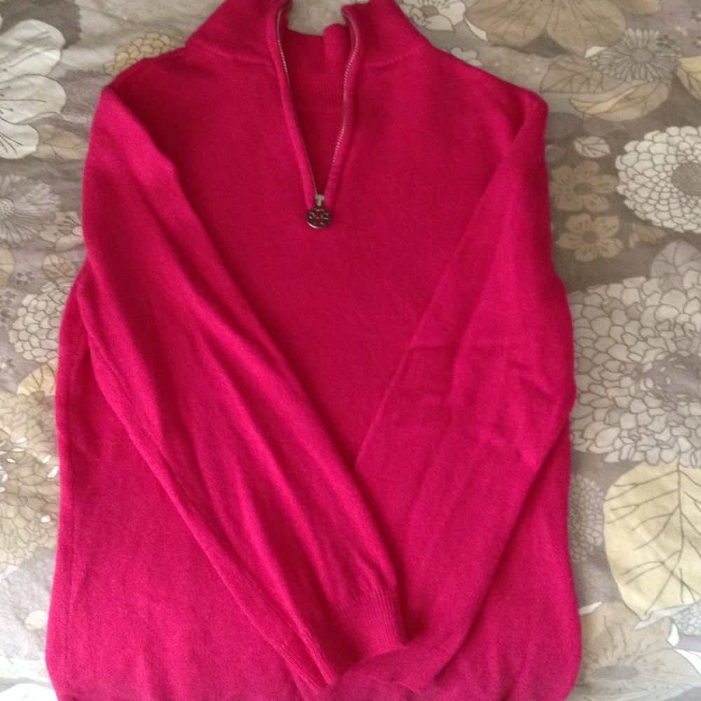 Tory Burch (fuchsia )cashmere sweater