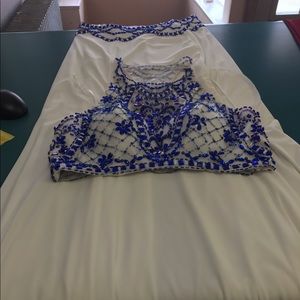 Two piece prom dress