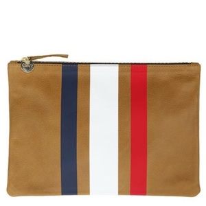 Clare Vivier Striped Clutch - Brand new in box