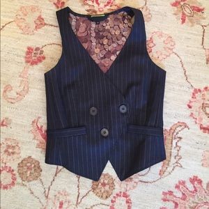 Paul Smith merino wool pinstripe vest