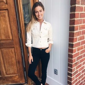 J.Crew Cream Denim Jacket