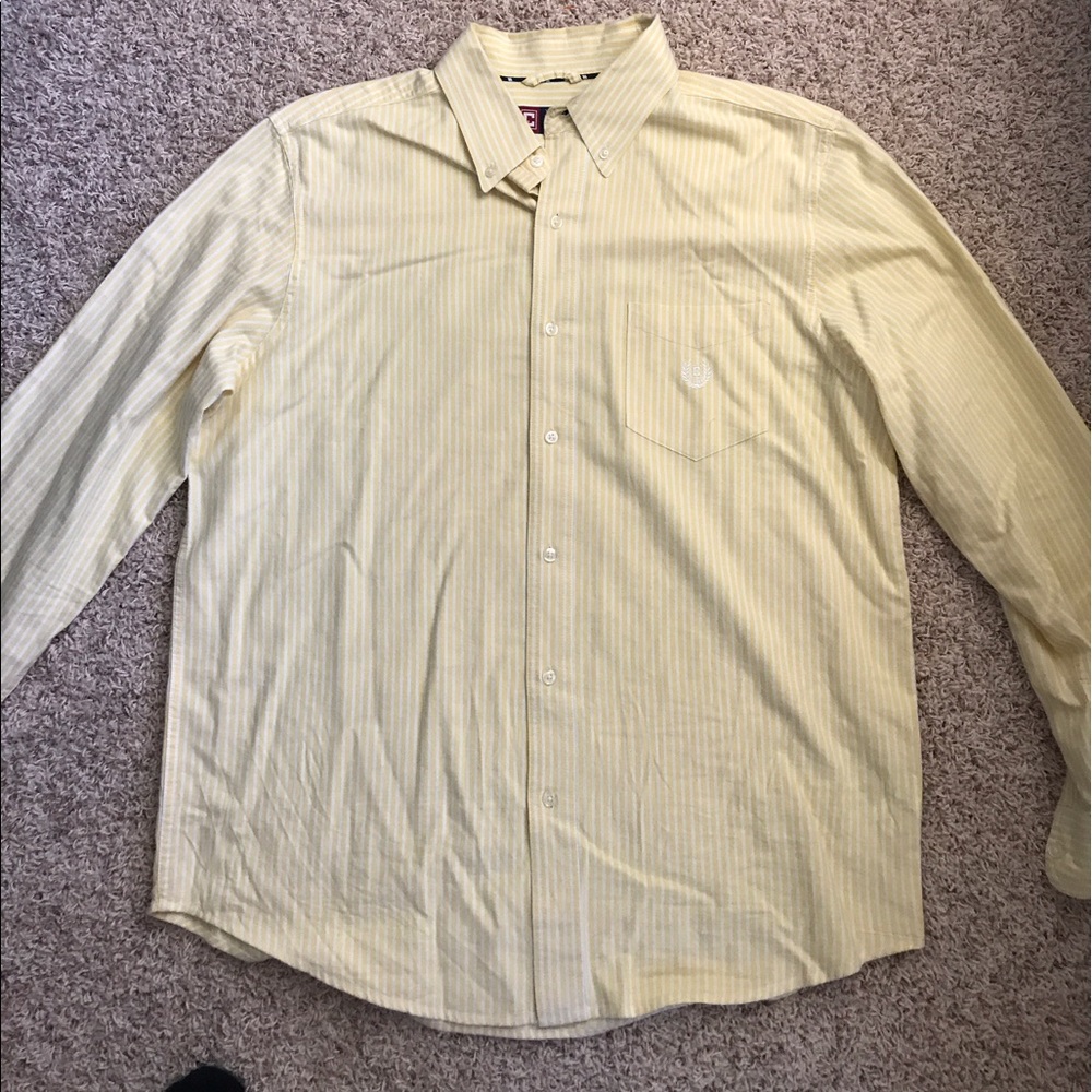 Men's yellow Chaps shirt size L