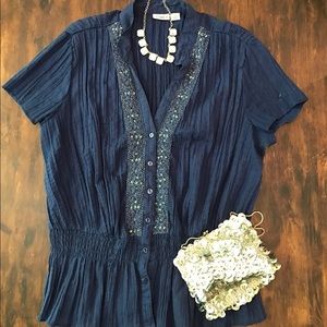 Cato stretch cotton top XL