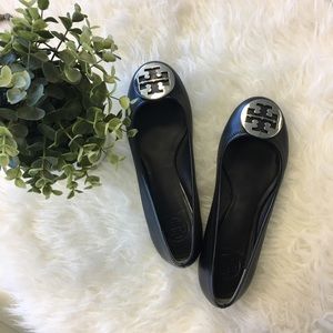 Tory Burch Reva Leather Ballet Flats
