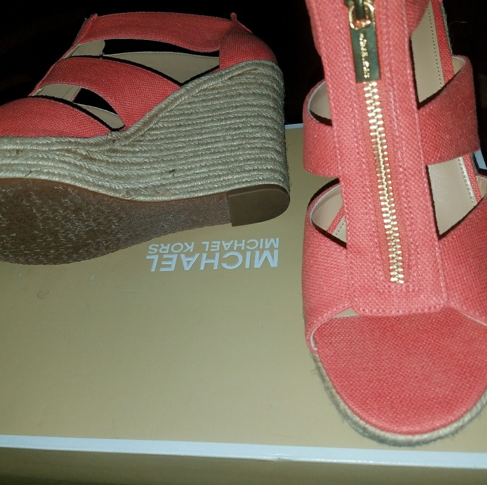 Michael Kors Coral Wedge