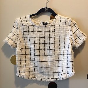 Window Pane Crop Top