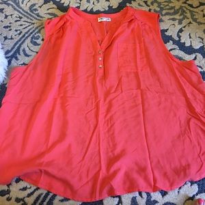 26/28 Cato sleeves orange blouse NEVER WORN