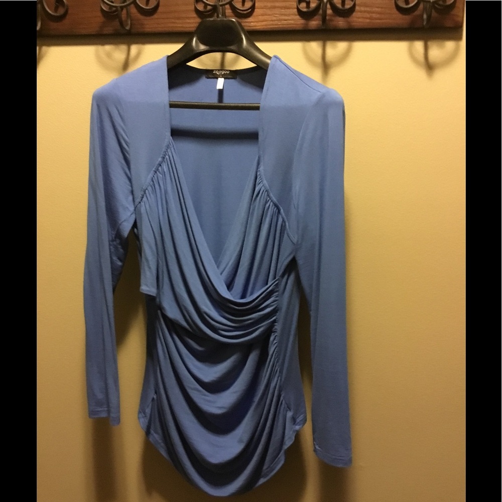 Long sleeve "crunchy" top