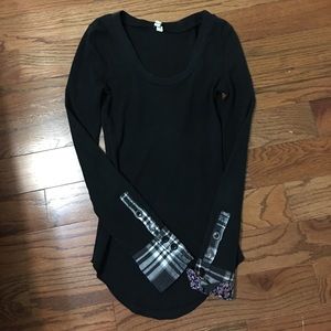 Free people Lou flannel cuff thermal
