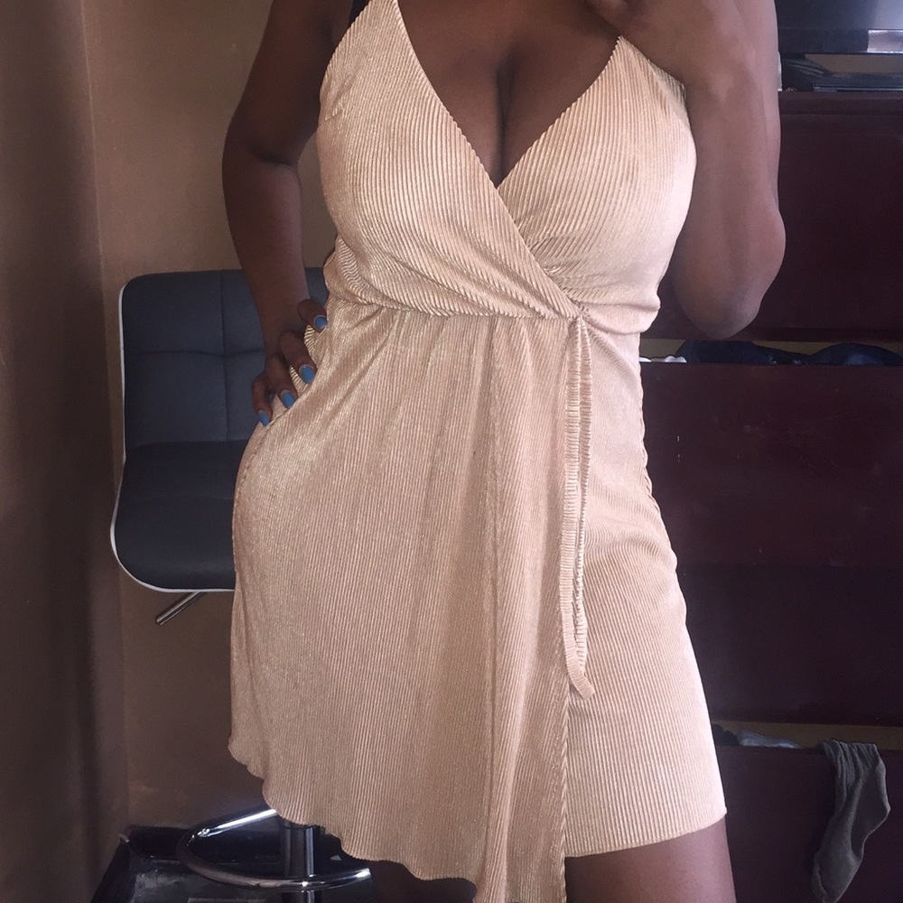 Gold dress