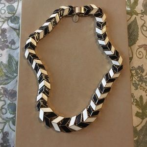 nOir x l.a.m.b. chevron black and white necklace
