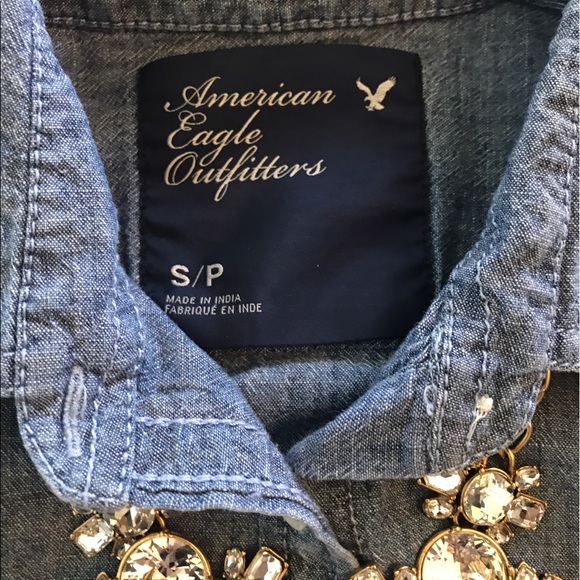 Chambray shirt American Eagle size S - Picture 3 of 6