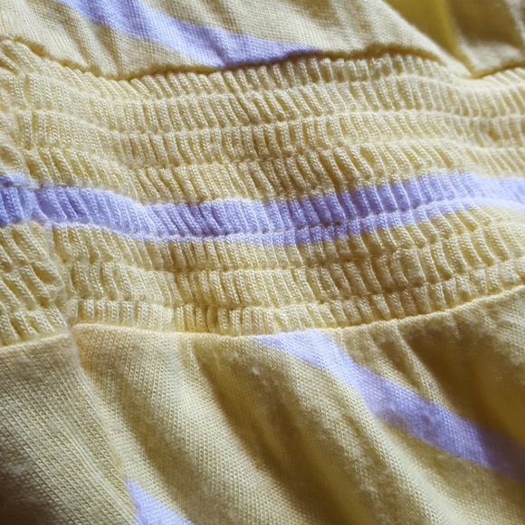 Yellow and Grey Old Navy Chevron V Neck Maxi Dress - Picture 3 of 4