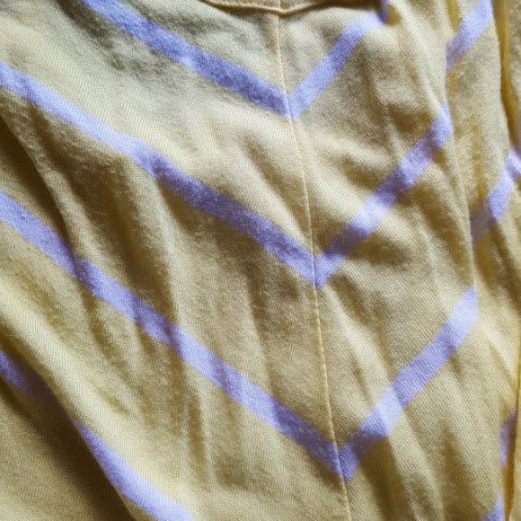 Yellow and Grey Old Navy Chevron V Neck Maxi Dress - Picture 4 of 4