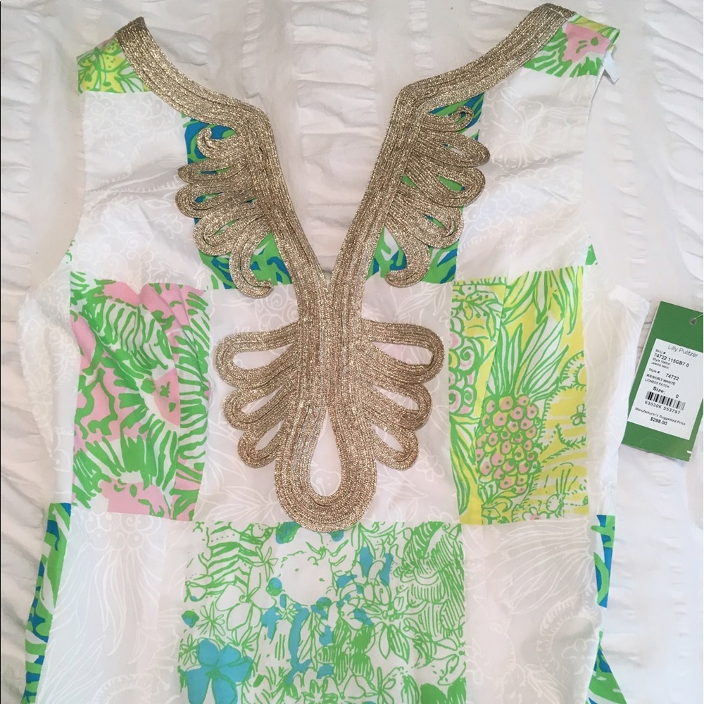 NWT Lilly Pulitzer Lioness Patch Maxi Shift - sz 0