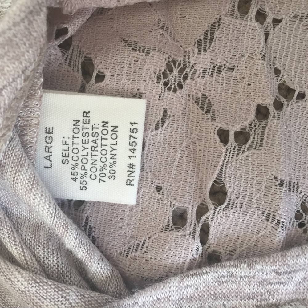 Last 1! Lace trim knit tee🇺🇸 - Picture 7 of 7