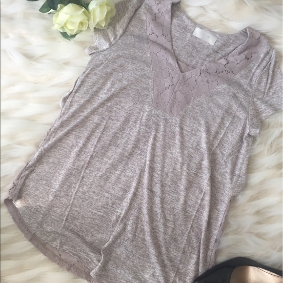 Last 1! Lace trim knit tee🇺🇸 - Picture 3 of 7