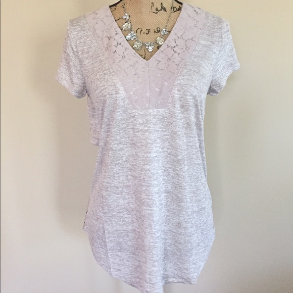 Last 1! Lace trim knit tee🇺🇸 - Picture 2 of 7