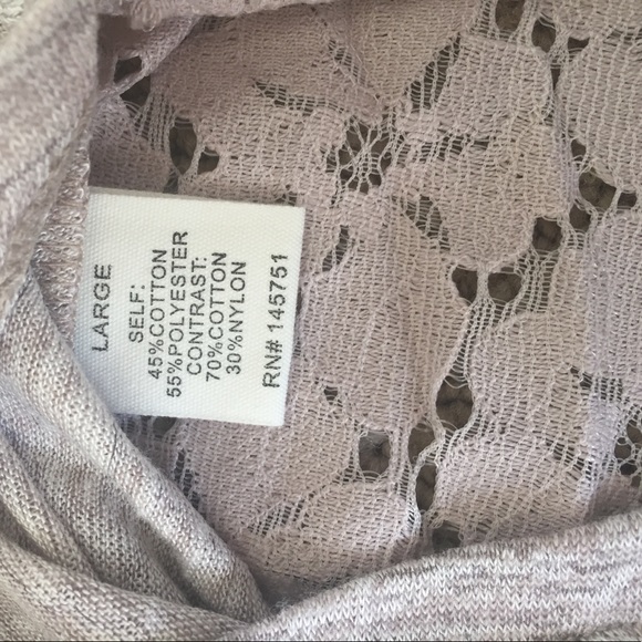 Last 1! Lace trim knit tee🇺🇸 - Picture 7 of 7