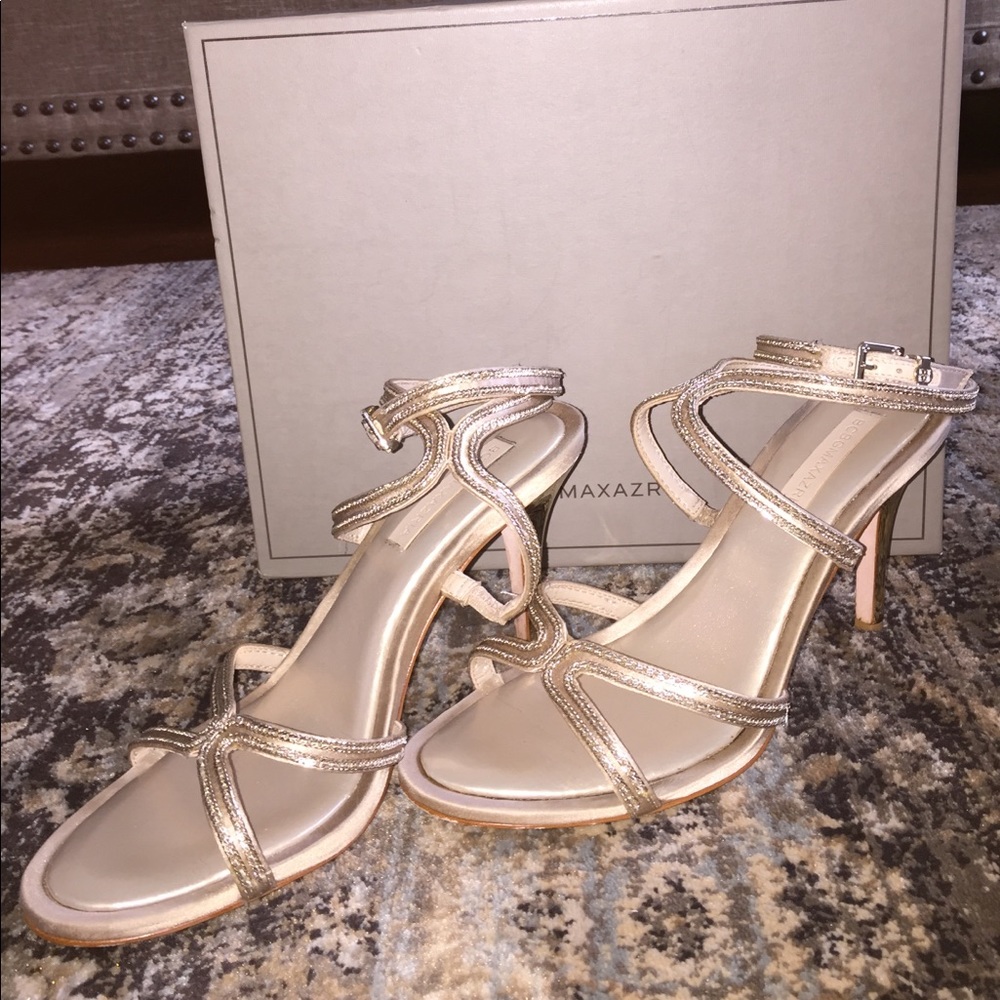 Bcbg maxazaria strappy chain heels