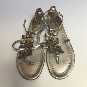 Kate Spade Gold and silver metallic sandals