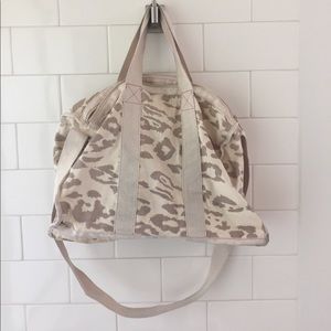 Rebecca Taylor Leopard Print Canvas Tote Bag