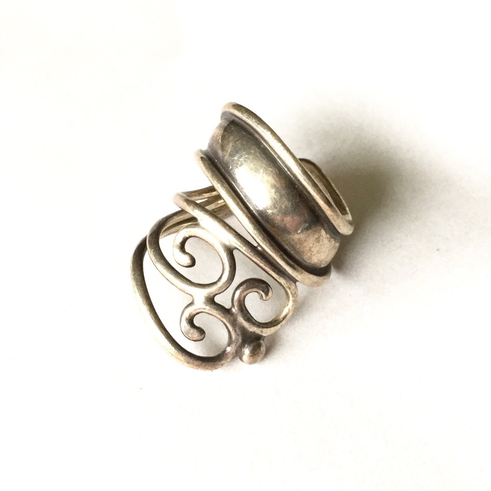 Sterling silver Janina ring, adjustable