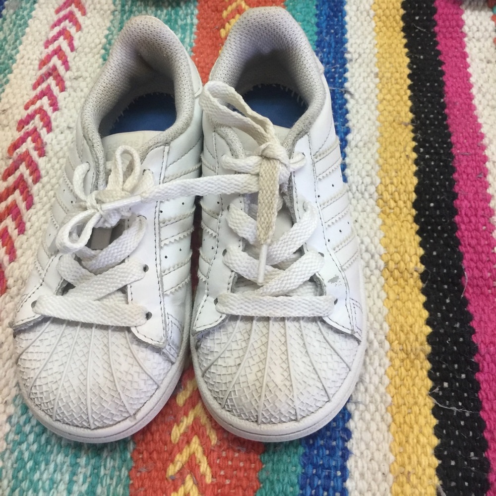 White toddler Adidas