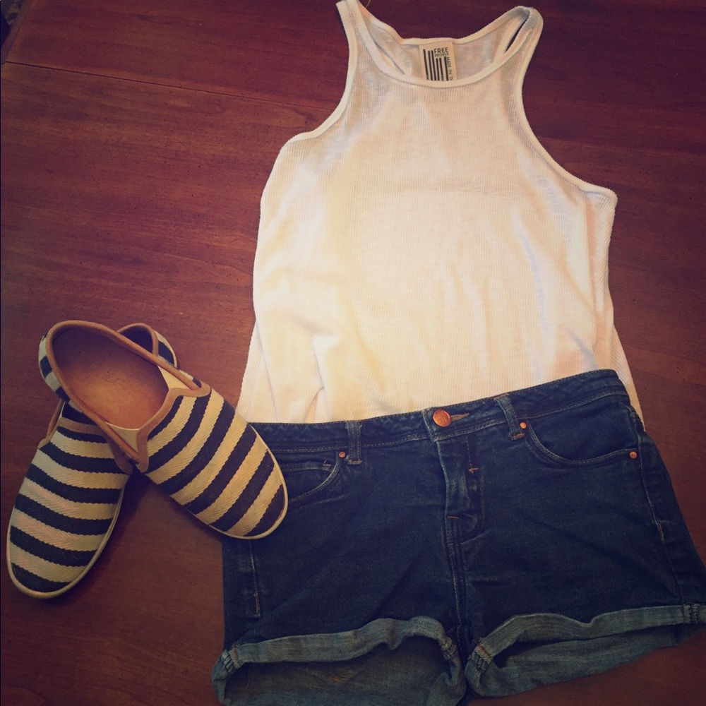 Zara Dark Denim Shorts