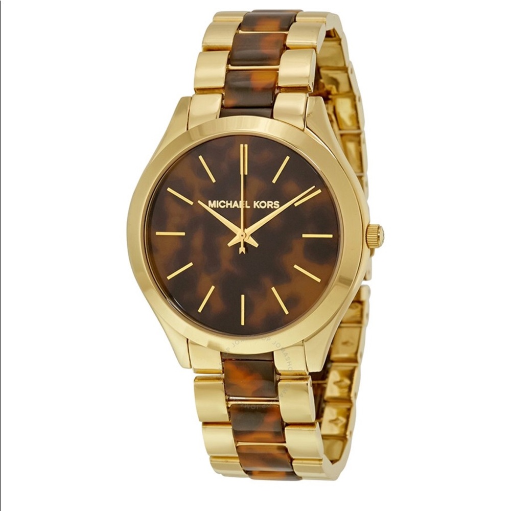 Tortoise Michael Kors watch