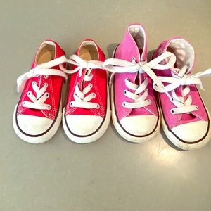 Children's Converse shoes.