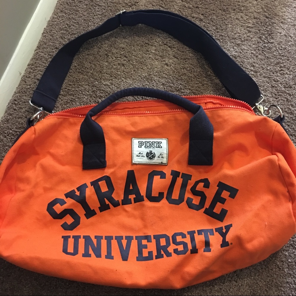 PINK Syracuse small duffel bag