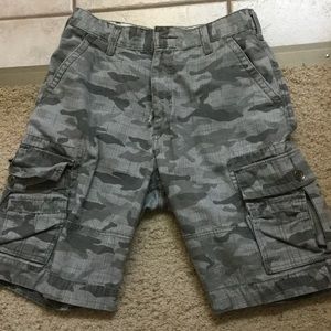 Men's silver grey Cami cargo shorts